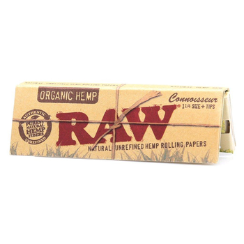 Бумажки Raw 1 &amp; 1/4 + Tips (organic hemp) - Бренд RAW - Магазин домашних увлечений homehobbyshop.ru