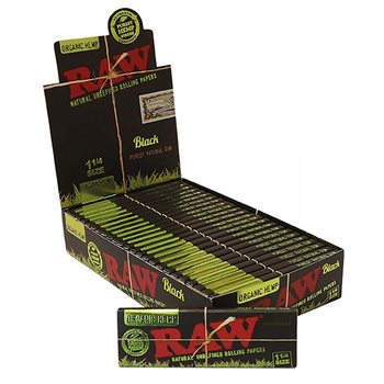 Бумага RAW Black Organic Hemp 1 1/4 - Бренд RAW - Магазин домашних увлечений homehobbyshop.ru